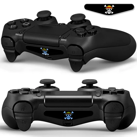 1 пара модный светодиодный свет наклейки для кафе для Playstation 4 Dualshock светодиодный световая наклейка PS4 контроллер геймпад красочная крышка кожи - Цвет: YSLED0095-2pcs