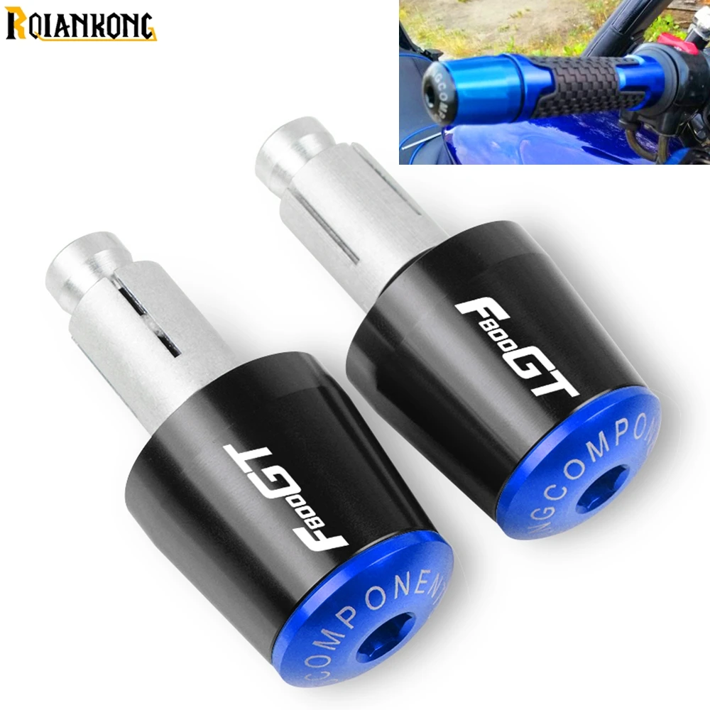 

With F800GT LOGO 7/8mm CNC Motorcycle Hand Bar End Handlebar Handle Grip Cap For BMW F 800 GT 2013 2014 2015 2016 2017 2018 2019
