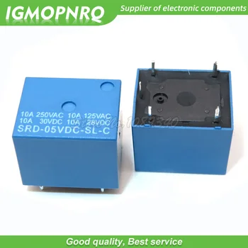 

5pcs/lot 5V DC Relay SRD-5VDC-SL-C DIP PCB Type New Original Free Shipping