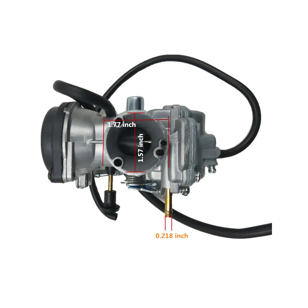 Карбюратор карбюратор для 91-97 Suzuki 125 GN125/EN125 GN125E ATV 1982 1983, 26 мм Впускной ID, 50 мм воздухозаборник OD