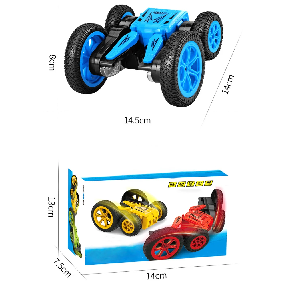 4WD RC трюковая машина 2,4 Ghz с дистанционным управлением, двусторонний привод, вращающиеся радиоуправляемые гоночные машины для детей, новое поступление