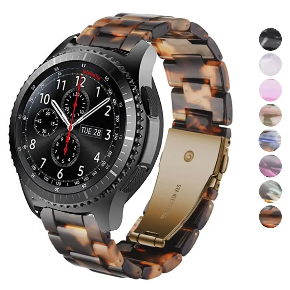Ремешок полимерный для Samsung Gear Sport / S3 Galaxy Watch 42 мм/46 мм браслет из нержавеющей стали