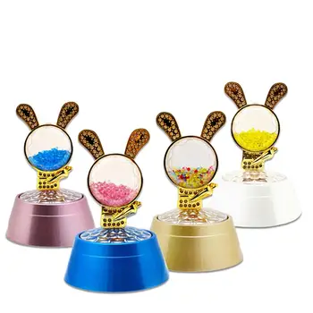 

Luminous Bunny Rotary Music Box Colorful Projection Light Lamps Room Decor