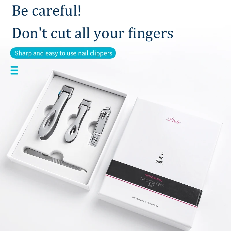 

Nail knife set large nail scissors single stainless steel nail clippers sharp large opening for men and women households
