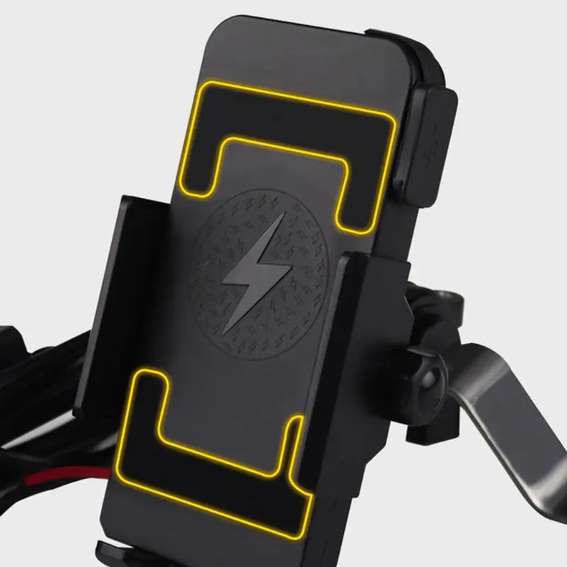 Водонепроницаемый DC 12 V-120 V мотоцикл E-bike Беспроводная зарядка для телефона держатель