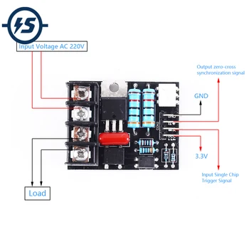 

AC 220V 200W Driver Governor Dimming Speed-Adjust Module SCR Switch Controller Power Supply Module