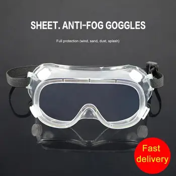 

NEW Foldable Adjustable Anti-fog Safety Goggles Anti-Sneeze Liquid Eye Protection Anti-Droplets Windproof Lab Glasses Clear Lens