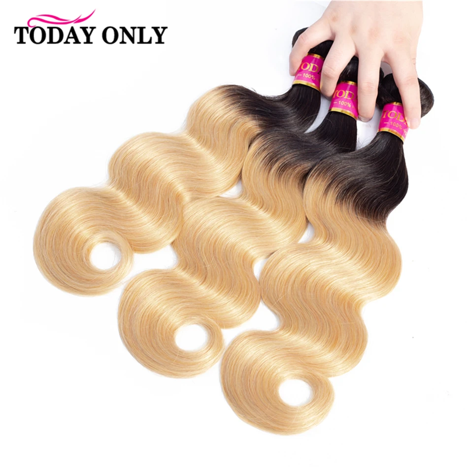 TODAY ONLY Blonde 1/3/4 Bundles Body Wave Bundles Brazilian Hair Weave Bundles Ombre Human Hair Bundles 2 Tone 1b 27 Remy Hair TODAY ONLY Blonde 1/3/4 Bundles Body Wave Bundles Brazilian Hair Weave Bundles Ombre Human Hair Bundles 2 Tone 1b 27 Remy Hair