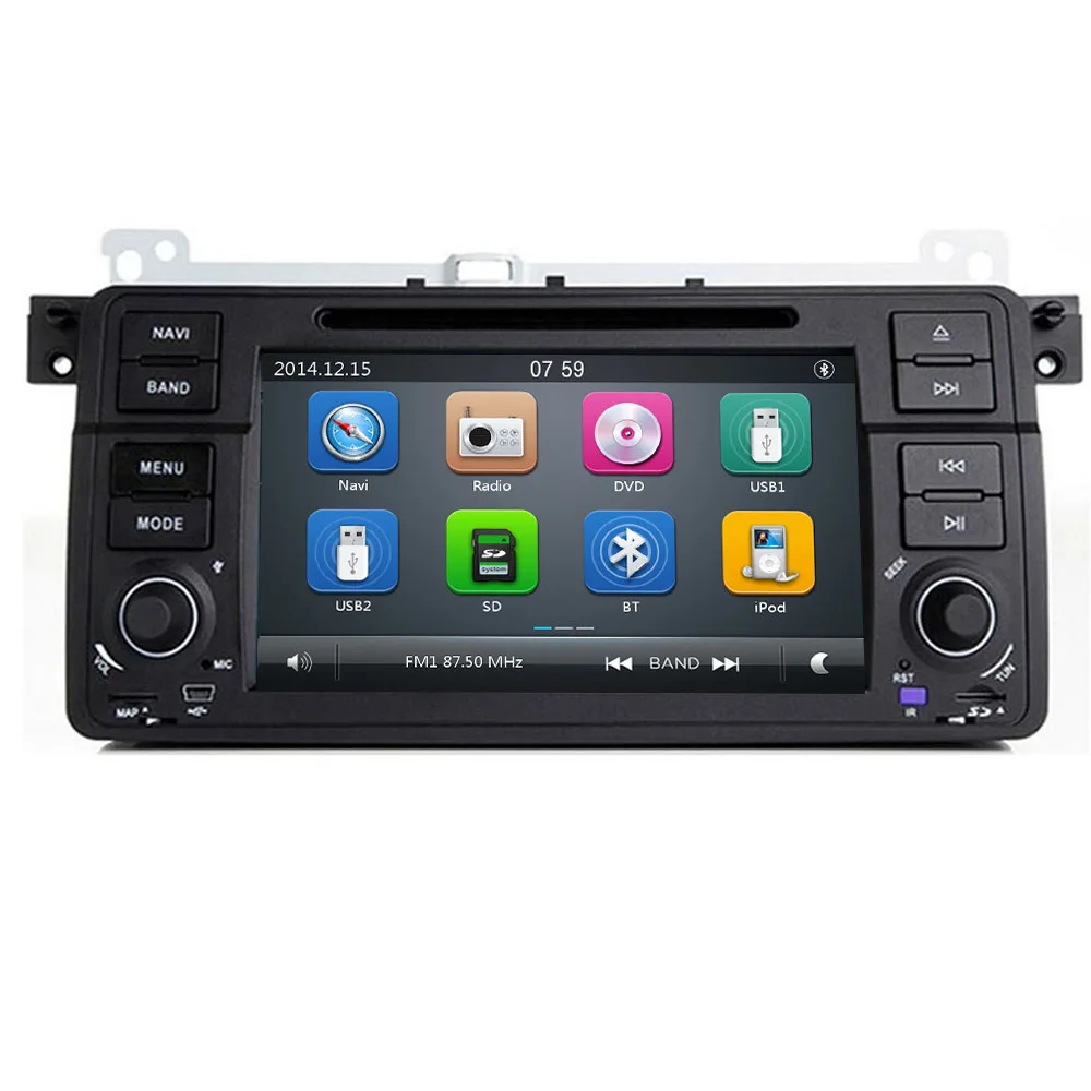7 &quotIPS автомобильный DVD Мультимедиа Стерео для BMW E46 M3 с WiFi BT Радио GPS