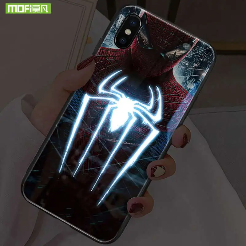 

Mofi Smart LED Glowing Phone Case For iPhone 7 8 Cases Cover spider Man for Apple iphone 7 8 plus case the Avengers Character