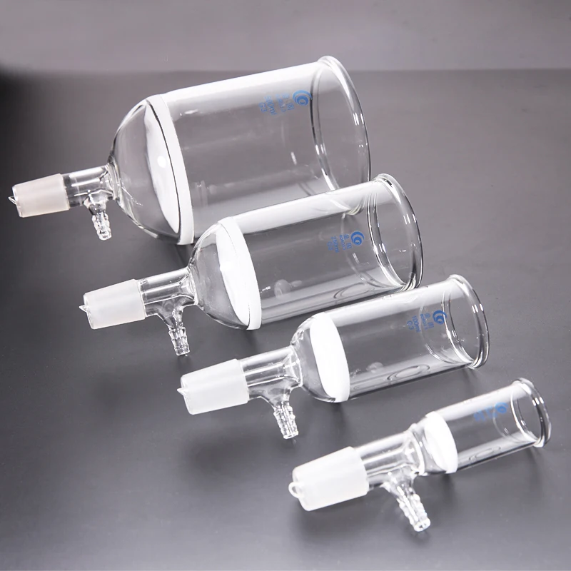 

#14/19/24 Lab Glass filter funnel suction funnel with branch pipe G3 sand core Laboratory Equipment