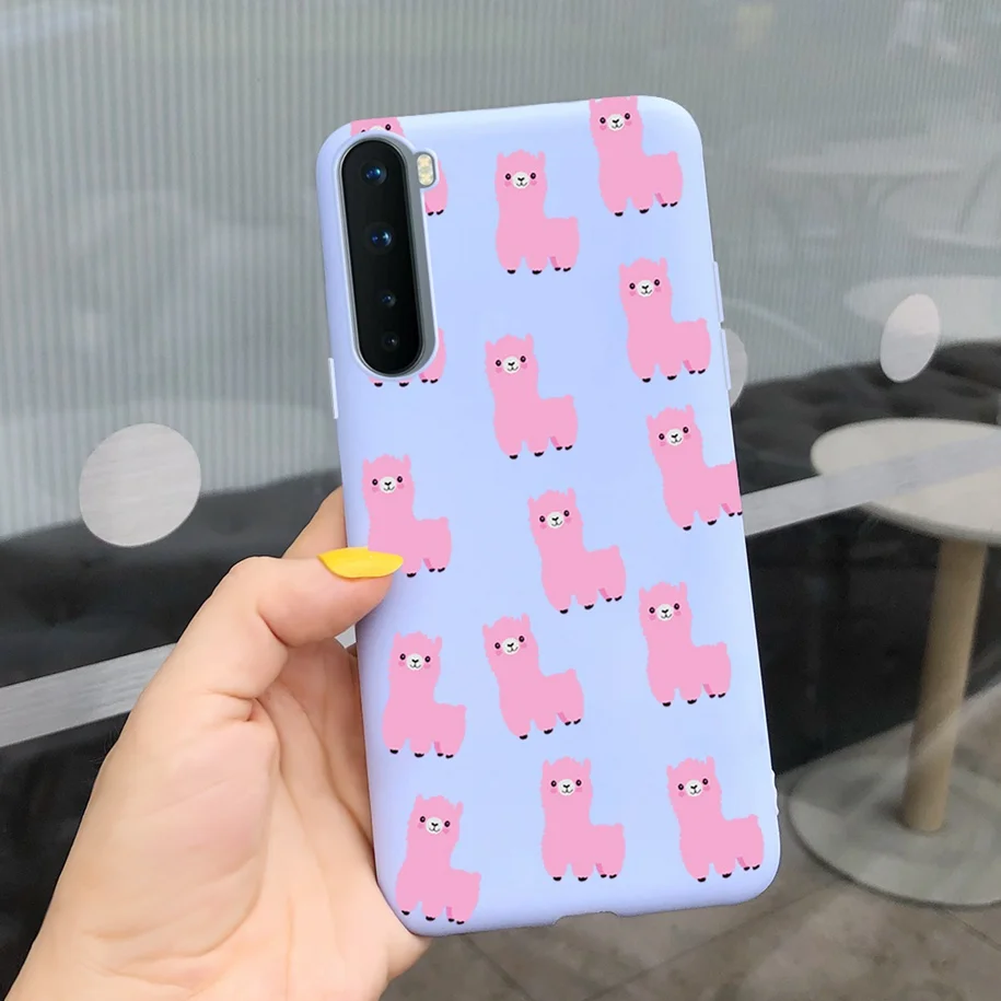 For Phone Case OnePlus Nord Cover Soft Silicone Leopard Flower Butterfly Painted Candy TPU Case For One Plus Nord 1 + Nord Coque waterproof phone bag