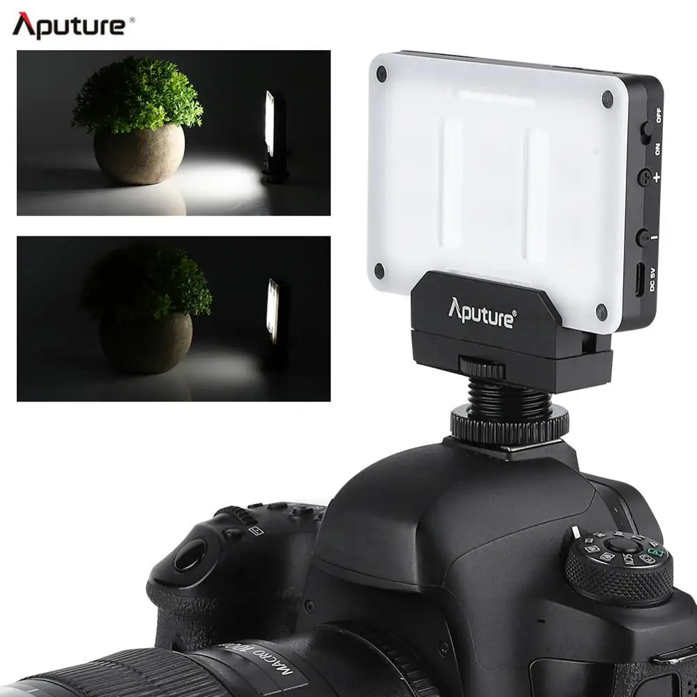 Aputure Amaran AL-M9 карманный светодиодный светильник для видеокамеры заполняющий светильник 5500K TLCI/CRI 95+ для штатива камеры Canon sony