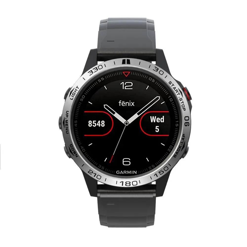 Безель, кольцо, умные аксессуары для Garmin Fenix 5 5X3 3HR, браслет для часов, клейкая крышка, металлическое кольцо с защитой от царапин, Безель - Цвет: C8