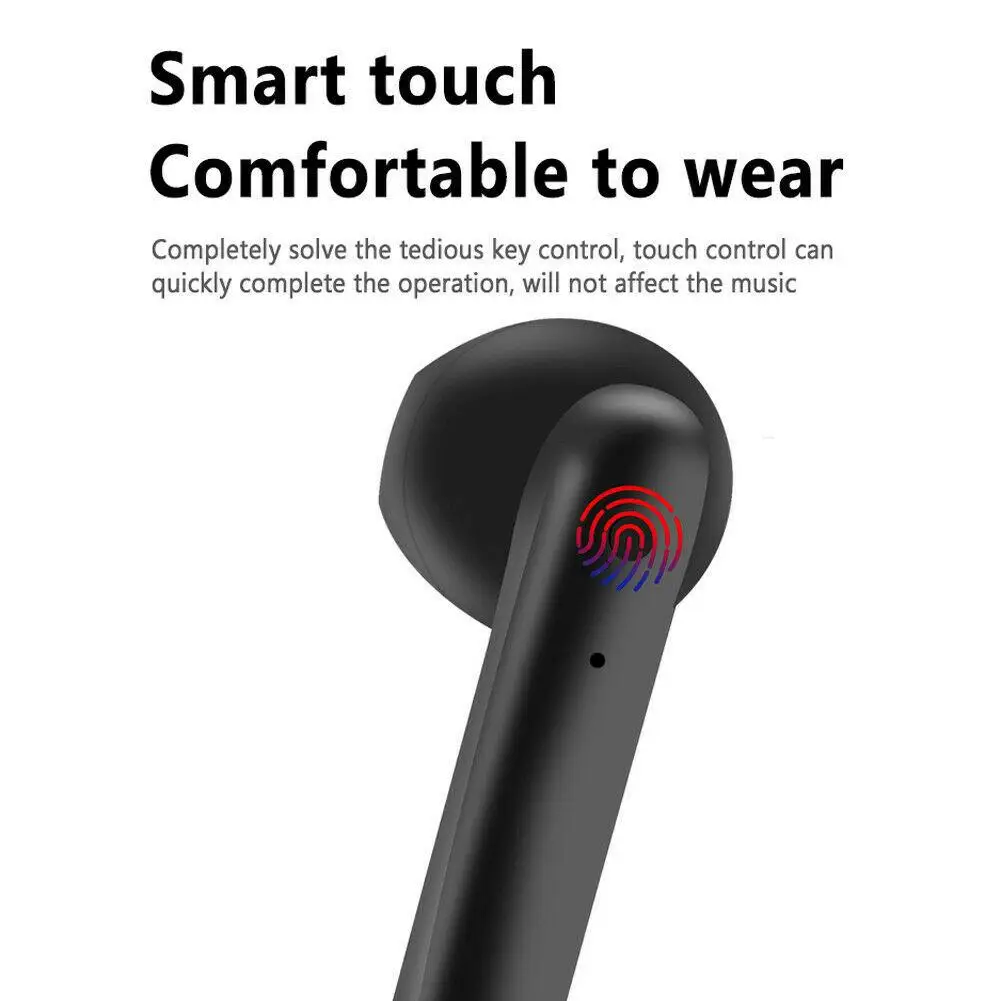 Bluetooth Wireless Headsets TWS Earphones Mini Earbuds Touch Control for iOS iPhone Android Samsung LG Huawei Motorola