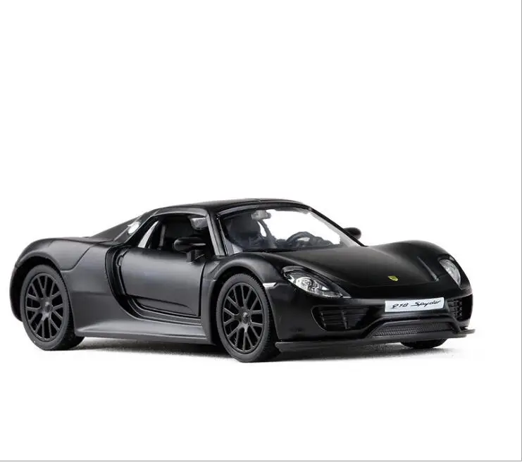 1:36 весы для модели автомобиля porsche 918 Spyder сплав литая модель автомобиля литая модель игрушечного автомобиля оттягивающаяся назад Модель Автомобильные Игрушки транспортные средства