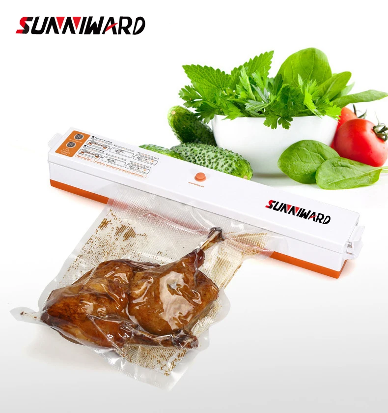 

SUNNIWARD 220V/110V Household Food Vacuum Sealer Packaging Machine Film Sealer Vacuum Packer Including 15Pcs Bags