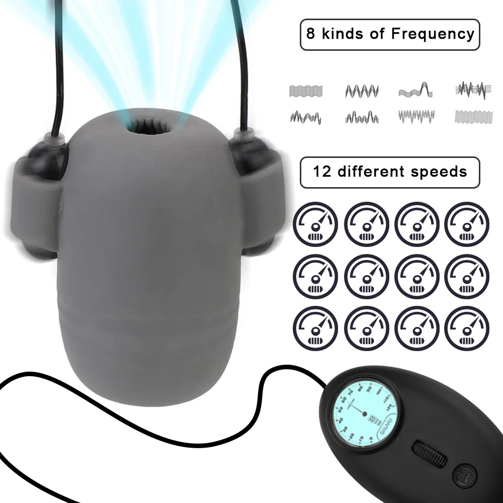 Masturbator Cup Male 8 Modes 12 Speeds Glans Trainer Massage Sleeve Vibrators Delay Ejaculation Sex Toy F_voghion.com