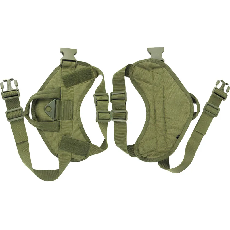 1000D нейлон MOLLE, Охота Одежда с принтом в виде собак военная полиция жилет для собак на открытом воздухе с дрессировки тактический жилет Услуги поводок для собак - Цвет: Green
