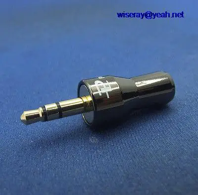 

DHL/EMS 100PCS Metal Gilded 3-pin 1/8" 3.5mm Audio plug Cable Soldering for 3.5 Headphones-A7