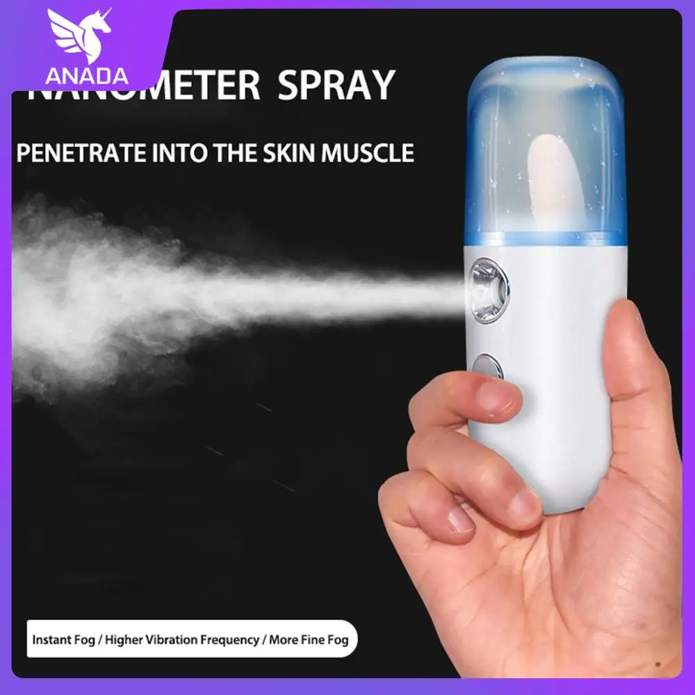 

Anada USB Rechargeable Portable Facial Spray Bottle 30mL Nano Water Mist Spray Skin Protector Nebulizer Face Care Tools Beauty
