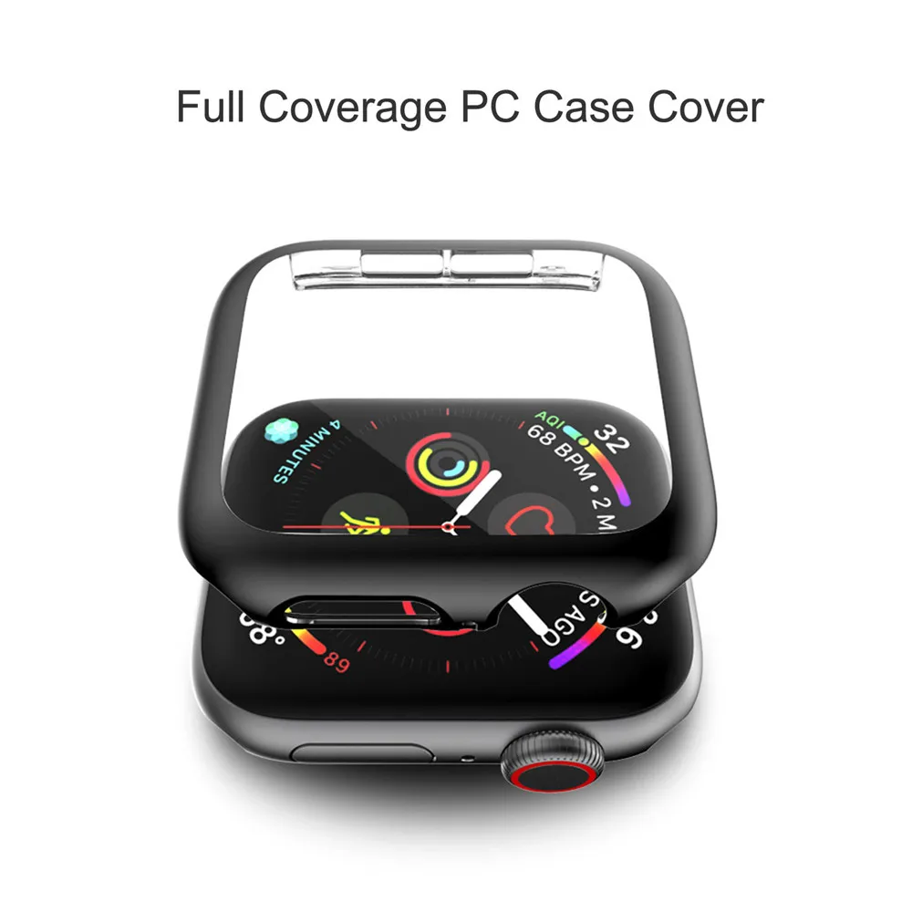Чехол-пленка для Apple Watch 40 мм, 44 мм, серия 5, 4, защитная пленка для экрана, чехол-бампер для iWatch 44 мм, 40 мм, чехол