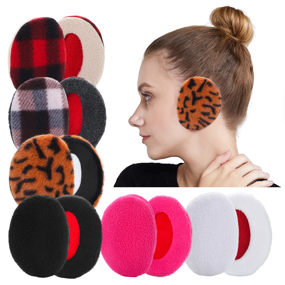 1Pair Portable Bandless Separate Earmuffs Ear Warmer for Women Men