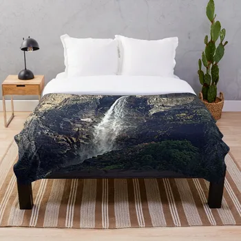 

Bridalveil Falls Yosemite Throw Blanket Soft Sherpa Blanket Bed Sheet Single Knee Blanket Office Nap Blanket