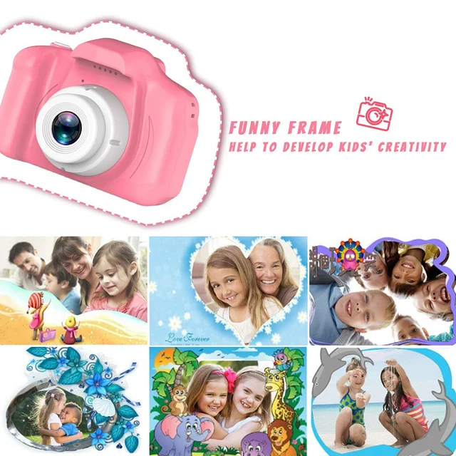 Mini cámara fotográfica digital 1080P para niños, Cámara de vídeo compacta para niños, juguete educativo, regalo de cumpleaños 4