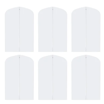 

Garment Covers, 12 Pcs Suit / Wardrobe Cover Foldable Protection Garment Bag, Transparent 60X120cm & 60X100cm