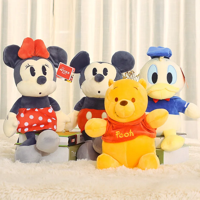 Disney Микки Маус Минни Дональд Дак плюшевые куклы Животные Мягкие игрушки Подушка