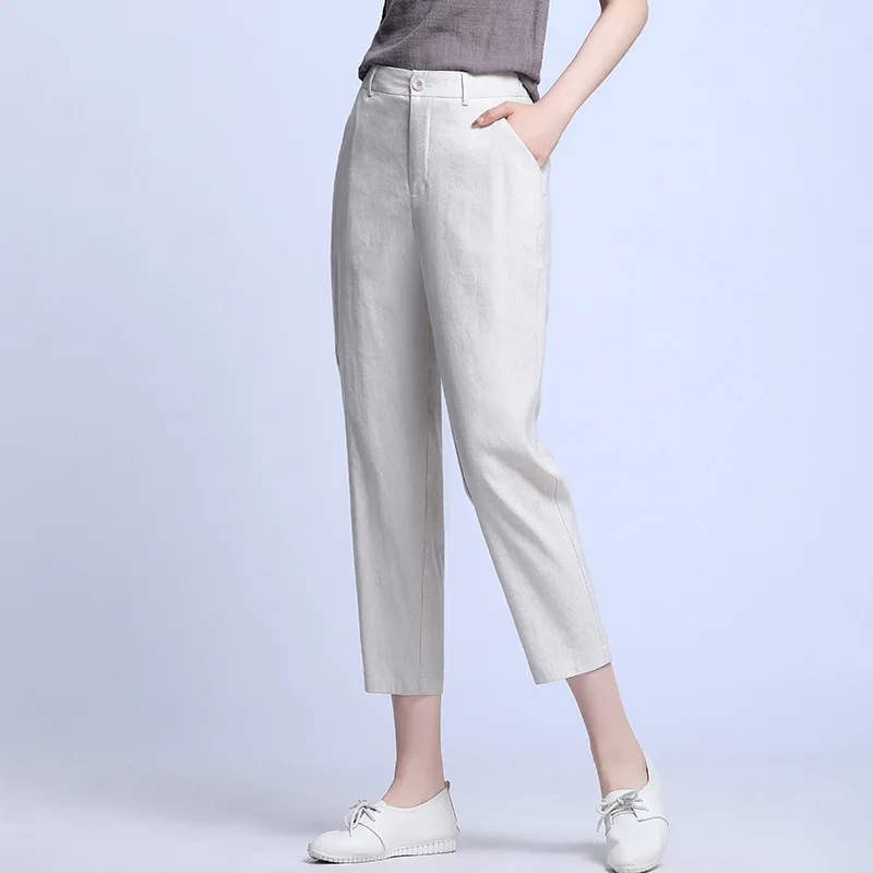 pantaloni-delle-donne-55-lino-blended-tasche-solido-vitello-lunghezza-pantaloni-della-meta-di-vita-di-disegno-semplice-taglie-casual-mutanda-nuovo-di-modo