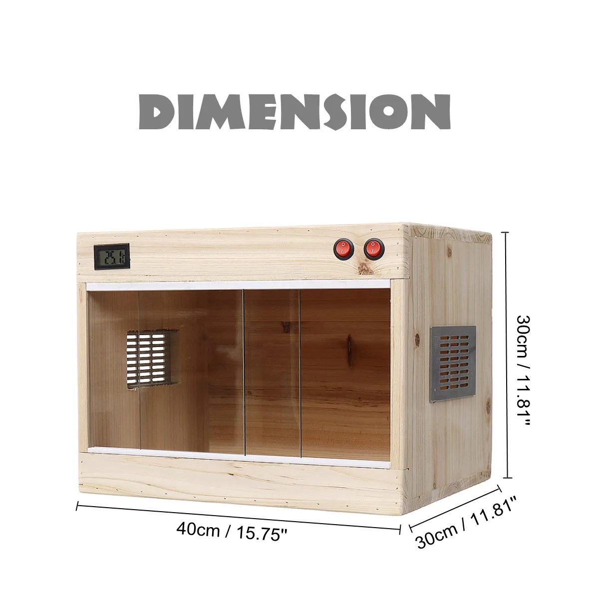 

Hot New Wooden Reptiles Terrariums Vivarium Enclosure Heating Cage Frogs Snake Turtle Lizard Tank Breeding Box Reptiles Winter S