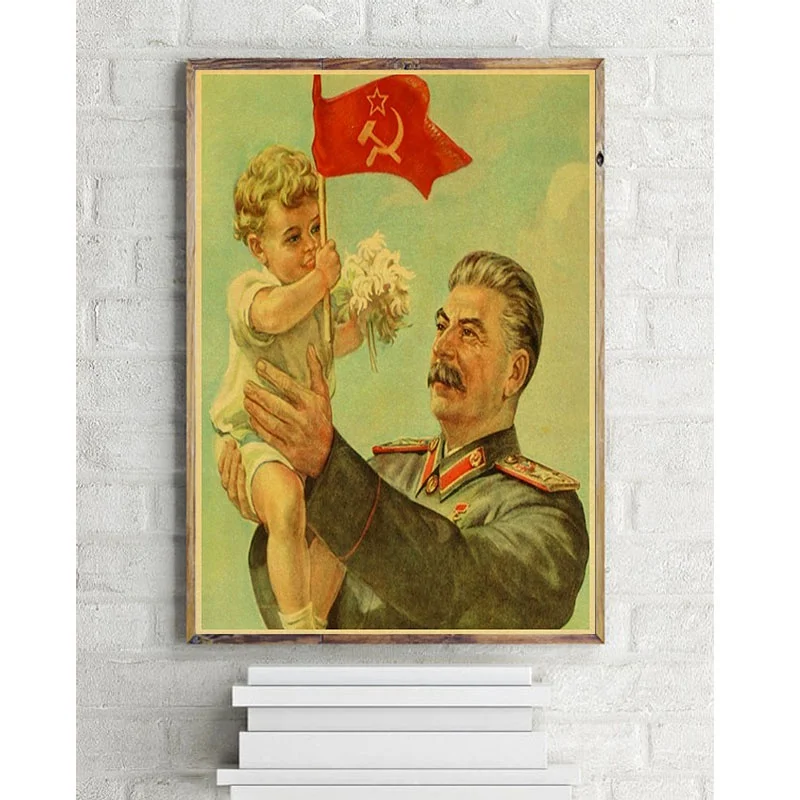 Русский Камрад Иосиф Сталин портретный плакат CCCP СССР плакат винтажные Декоративные DIY настенные наклейки-постеры Декор подарок