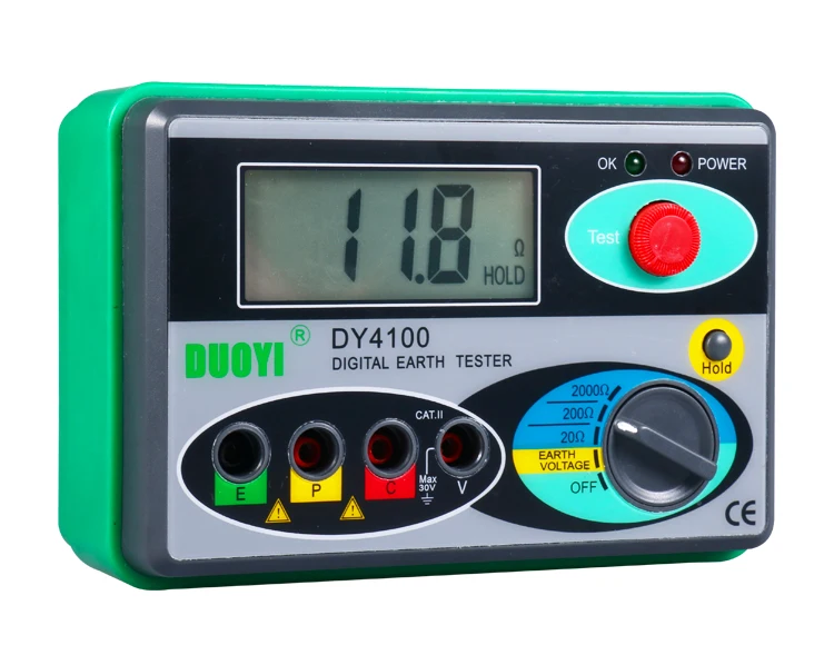 Dy4100 Digital Grounding Resistance Tester Ground Shaking Meter Ground Resistance Meter Lightning Protection Grounding Tester Aliexpress