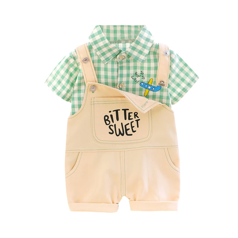 

Summer New Baby Girls Clothes Fashion Children Boys Cotton Shirt Shorts 2Pcs/sets Infant Toddler Casual Costume Kids Sportswear