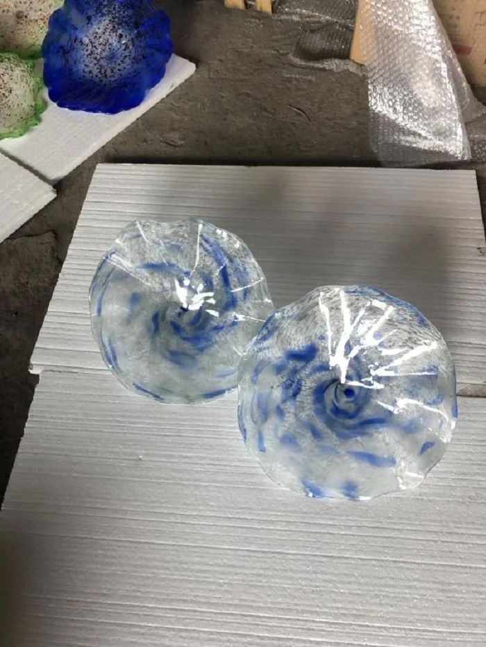 Turkish Murano Flower Shaped Glass Plates Modern Custom Made Wall Art Decoration | Лампы и освещение