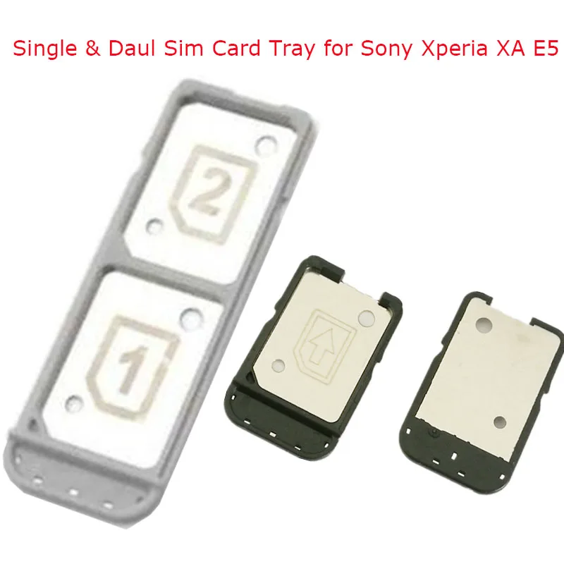 Stoutmoedig versus Hoofdstraat SIM Card Slot Holder For Sony Xperia XA Ultra XAU C5 C6 E5 Dual Single Sim  Reader Micro SD Memory Tray Card Holder|Mobile Phone Flex Cables| -  AliExpress