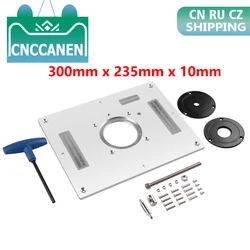 Universal Multiful Electric Wood Milling Trimming Machine Flip Plate Guide Table Router Table Insert Plate For Woodworking Bench