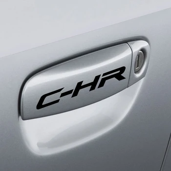 

4PCS Car Sports Stickers For Toyota C-HR Auto Door Handle Decor Personality Reflective Decals PVC Waterproof Vinyl Accessories