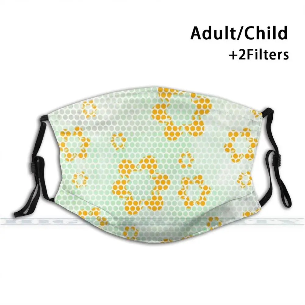 Army Flowers Washable Reusable Trendy Mouth Face Mask With Filters For Child Adult Camo A Twist Cute Abstract Screen | Аксессуары для