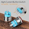 22MM Self-Recovery LED 3V 5V 6V12V 24V 220V Metal Button Switch Instantaneous Button Automatic Reset LED Waterproof Button ► Photo 2/5