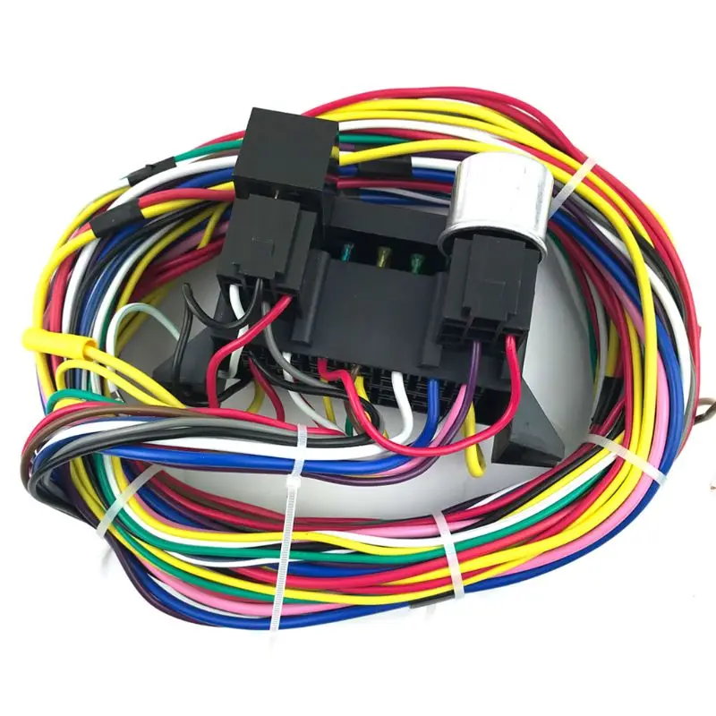 

12 Circuit Universal Wiring Harness Muscle Car Hot Rod Street Rod XL Wires Durable Wires New