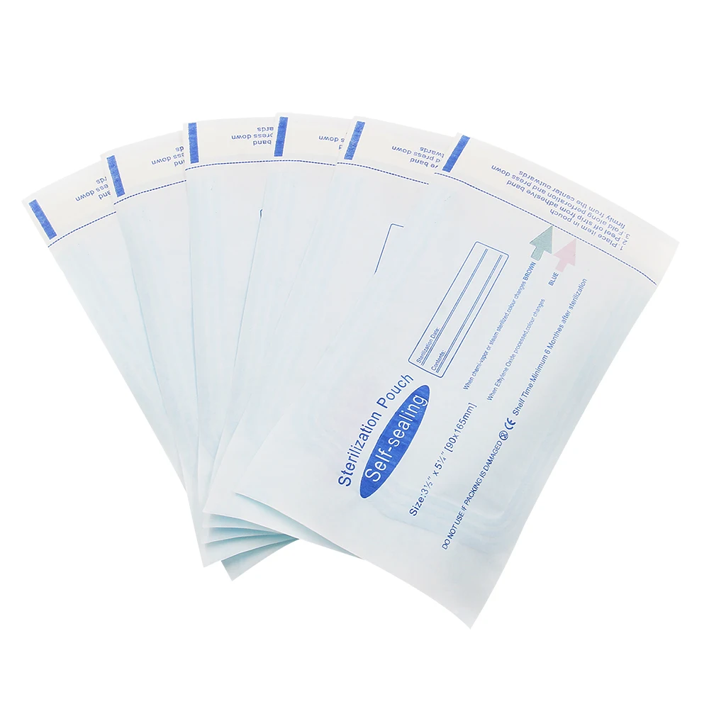 Самозапечатывающиеся мешочки для стерилизации одноразовые тату инструментов