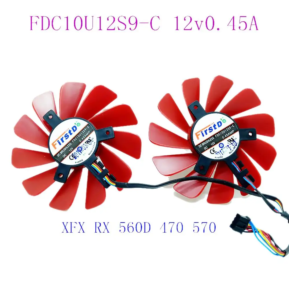 Внешний вентилятор охлаждения для видеокарты XFX RX 560D 570 580 Vega 85 мм | Компьютеры и