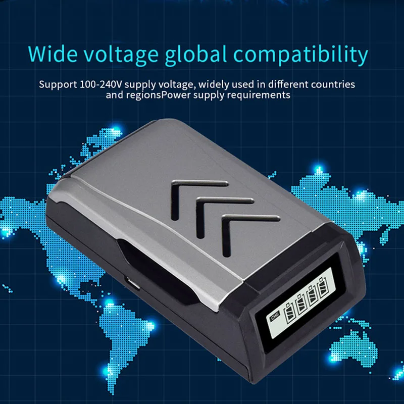 Интеллектуальное зарядное устройство Usb для аккумуляторов Aa Aaa Ni-MH Ni-Cd 1,2 V