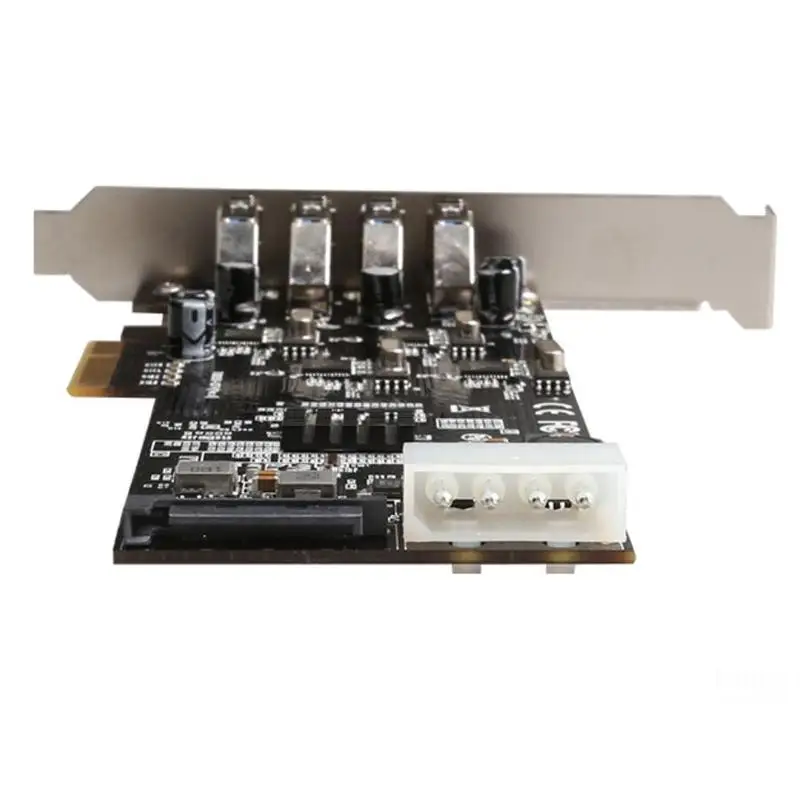 Удлинитель PCI 4 порта PCI-E к USB 3,0 концентратор PCI Express карта расширения адаптер 5 Гбит/с скорость для рабочего стола Expresscard USB 3,0 PCIe 4X