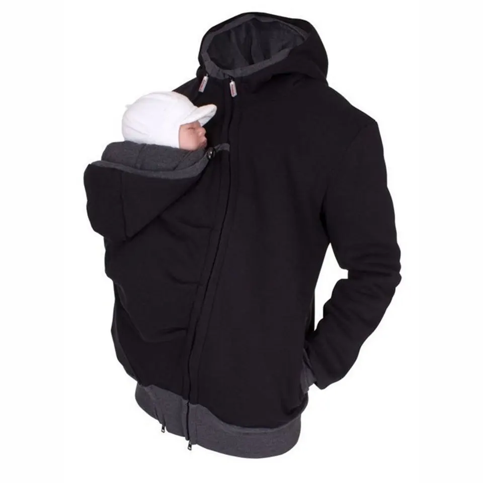 Maternity Coats Baby Carrier Jacket Kangaroo Warm Maternity Hoodies Women Outerwear Coat For Pregnant Womens Maternity Clothes 4