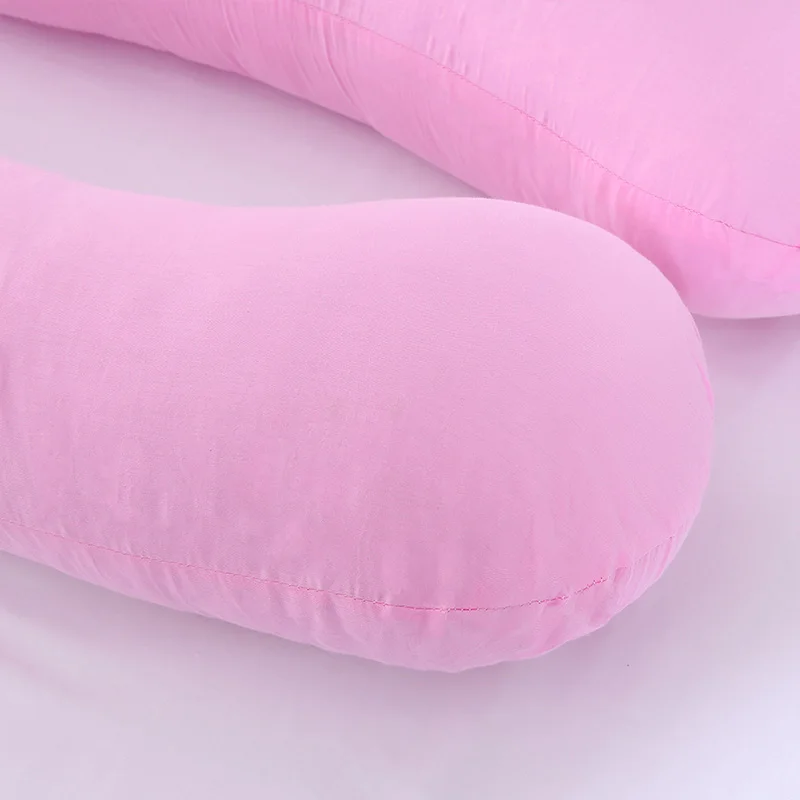 Новая поддерживающая Подушка для сна для беременных с хлопковой наволочкой для женского тела u-образные подушки для беременных боковой Комплект постельного белья без наполнителя