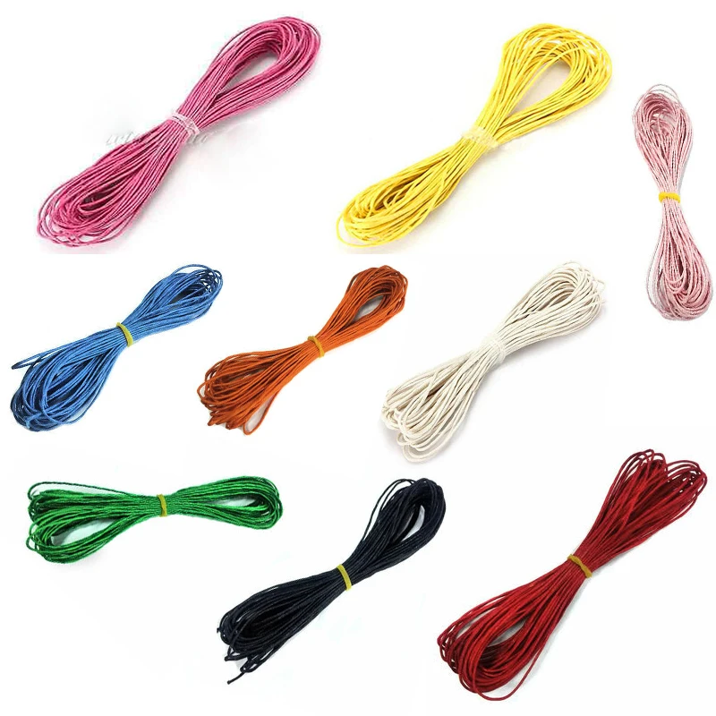 

80mm braided elastic rope beaded thread elastic rope fabric craft thread, 9 colors for jewelry making